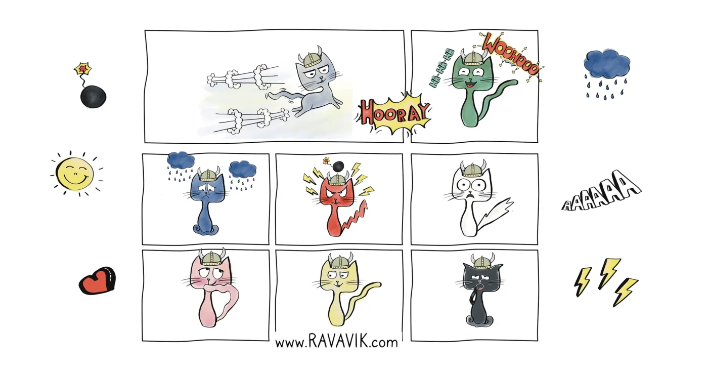 Emotional Rollercoaster: How to Help Your Child Understand and Express Feelings in Preschool and School emotions are important, Ravavik emotions color